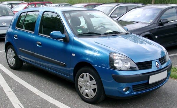 2003 Renault Clio II (Phase III, 2003) 5-door 1.2 16V (75 Hp)