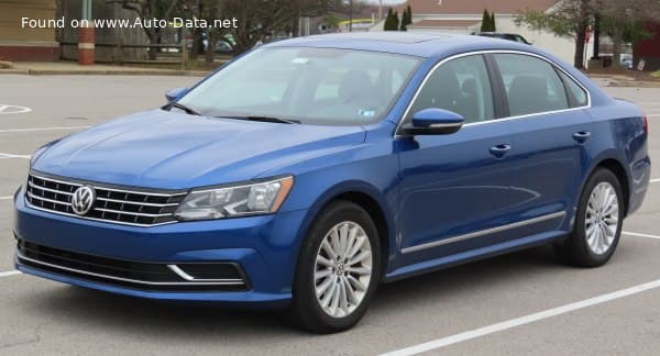 2017 Volkswagen Passat (North America, A33) 2.0 TSI (174 Hp) Tiptronic