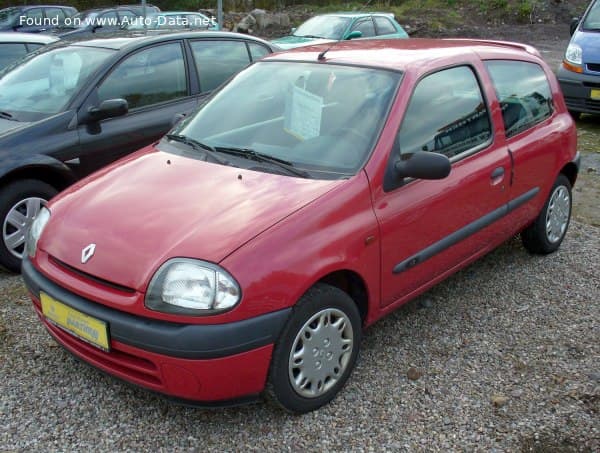 1998 Renault Clio II (Phase I) 3-door 1.2 (58 Hp)
