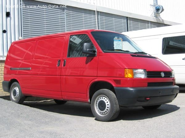 1998 Volkswagen Transporter (T4, facelift 1996) Panel Van 2.5 TDI (88 Hp) L2H2