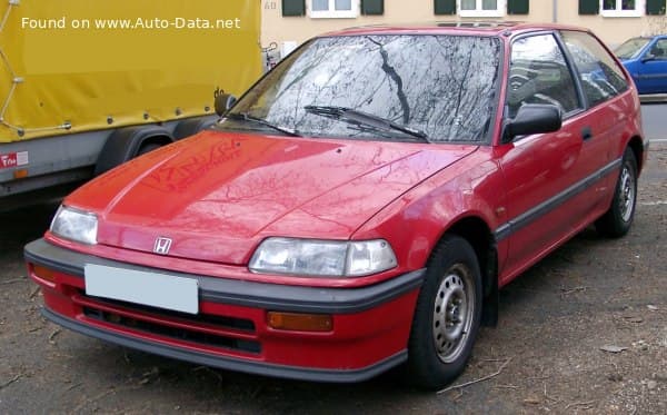 1991 Honda Civic IV Hatchback 1.3 16V (75 Hp)