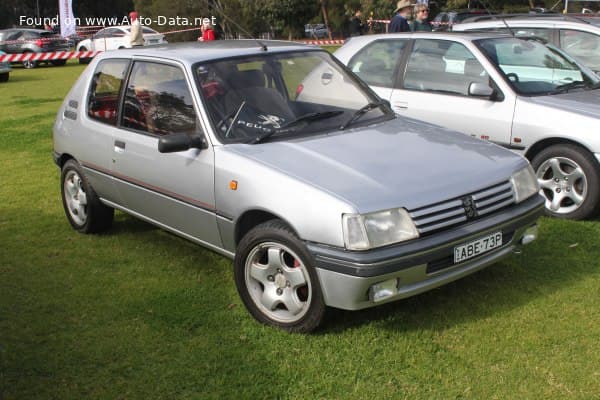 1990 Peugeot 205 I (20A/C, facelift 1987) 3-door 1.8 D (78 Hp)