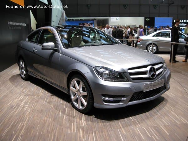 2011 Mercedes-Benz C-class Coupe (C204, facelift 2011) C 220 CDI BlueEFFICIENCY (170 Hp)