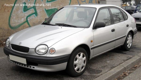 1997 Toyota Corolla Hatch VIII (E110) 1.6 i 16V (110 Hp)